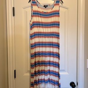 a.n.a. zigzag print hi low dress